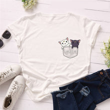 Load image into Gallery viewer, Plus Size S-5XL New Lovely Sloth Letter Print T Shirt Women 100% Cotton O Neck Short Sleeve Summer T-Shirt Tops Casual T Shirts