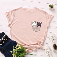 Load image into Gallery viewer, Plus Size S-5XL New Lovely Sloth Letter Print T Shirt Women 100% Cotton O Neck Short Sleeve Summer T-Shirt Tops Casual T Shirts