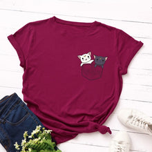 Load image into Gallery viewer, Plus Size S-5XL New Lovely Sloth Letter Print T Shirt Women 100% Cotton O Neck Short Sleeve Summer T-Shirt Tops Casual T Shirts