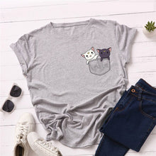 Load image into Gallery viewer, Plus Size S-5XL New Lovely Sloth Letter Print T Shirt Women 100% Cotton O Neck Short Sleeve Summer T-Shirt Tops Casual T Shirts