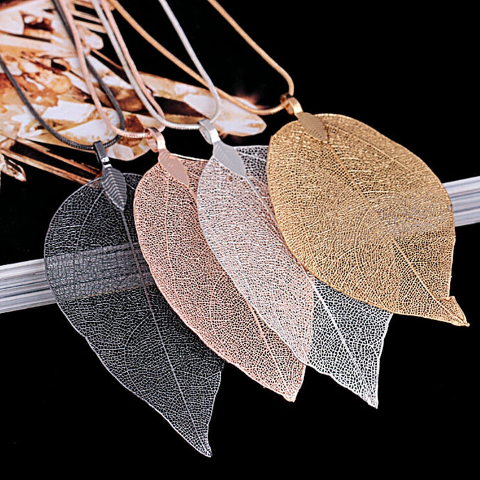 2019 Sweater Coat Necklaces Ladies Girls Special Leaves Leaf sweater