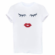 Load image into Gallery viewer, ZOGANKI Women T Shirt Summer Short Sleeve O Neck T-shirt Ladies White TShirt Tops Fashion Female Casual Tees Shirt Plus Size