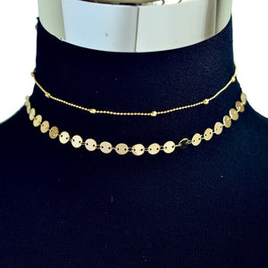 Women Chocker Gold Silver Chain Moon Choker Necklace Jewelry