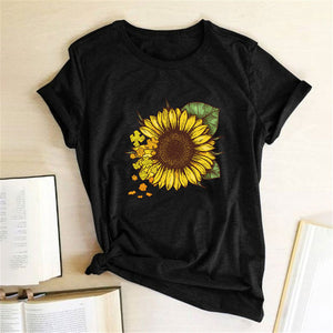 Harajuku Fashion Graphic Tees Women Colored Cactus T-shirt Slim Fit Cute Girl's Tshirts Tees & Tops Summer Gift for Girlfriends