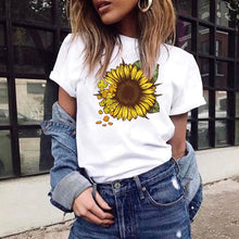 Load image into Gallery viewer, Harajuku Fashion Graphic Tees Women Colored Cactus T-shirt Slim Fit Cute Girl&#39;s Tshirts Tees &amp; Tops Summer Gift for Girlfriends