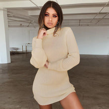 Load image into Gallery viewer, 2019 Elegant Midi Knitted Sweater Dress Women