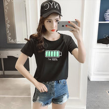 Load image into Gallery viewer, MRMT Stripes Womens T-Shirt V Collar T Shirts Skinny Half Sleeve Clothes Women Slim Under Wear Tshirt Casual Top Tees For Female