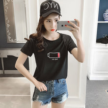 Load image into Gallery viewer, MRMT Stripes Womens T-Shirt V Collar T Shirts Skinny Half Sleeve Clothes Women Slim Under Wear Tshirt Casual Top Tees For Female