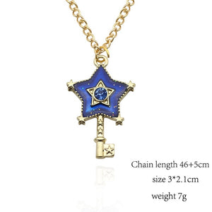 Anime Cardcaptor Sakura Sailor Moon Necklace Cartoon Card Captor Heart Wand Cat Rabbit Bird Necklaces Pendants Jewelry For Kids