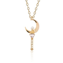 Load image into Gallery viewer, Anime Cardcaptor Sakura Sailor Moon Necklace Cartoon Card Captor Heart Wand Cat Rabbit Bird Necklaces Pendants Jewelry For Kids