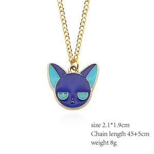 Anime Cardcaptor Sakura Sailor Moon Necklace Cartoon Card Captor Heart Wand Cat Rabbit Bird Necklaces Pendants Jewelry For Kids