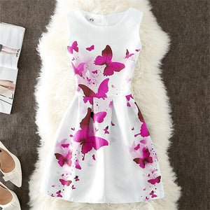 Fashion Summer Dress Women A-Line Flower Print Maxi Party Casual Vintage Dresses Elegant Sleeveless Ladies Dress Vestidos Q305