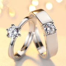 Load image into Gallery viewer, Classic Crystal CZ Stone Wedding Engagement Rings for Couples