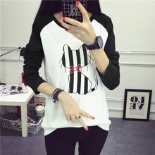 Load image into Gallery viewer, Cute Cat Harajuku T-Shirt 2019 Spring Summer New Women Animals Printed T-Shirt Cotton O-Neck Full Sleeve Korean Style Tops Tees