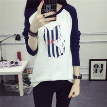 Load image into Gallery viewer, Cute Cat Harajuku T-Shirt 2019 Spring Summer New Women Animals Printed T-Shirt Cotton O-Neck Full Sleeve Korean Style Tops Tees