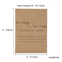 Load image into Gallery viewer, Fashion Tiny Dainty Flower Heart Pendant Necklace Wish Card Gold Charm Necklace Jewelry For Women Accessories Girlfriend Gifts