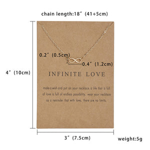 Fashion Tiny Dainty Flower Heart Pendant Necklace Wish Card Gold Charm Necklace Jewelry For Women Accessories Girlfriend Gifts