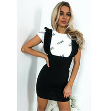 Load image into Gallery viewer, Fashion Women Check Dog Tooth Frill Ruffle Pinafore High Waist Bodycon Party Mini Dress New Summer Beach Dress Casual Sundress