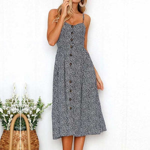 2019 Summer Sunflower Dress Women Party Dress Plus Size Flower Beach Dress Female Floral Backless Midi Striped Dress Ladies 3XL