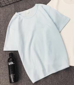 Fashion Solid Color Women T shirt Spring Summer Short Sleeve O Neck Cotton Spandex Women Tops Casual Slim Female T-shirt