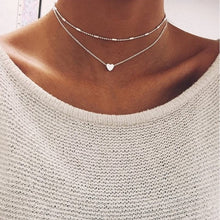 Load image into Gallery viewer, Bohemian Moon Star Crystal Heart Choker Necklace for Women Necklace Pendant on neck Chocker Necklace Jewelry Gift