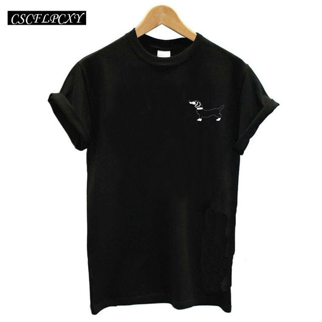 Women T Shirts Street Fashion Slim Summer Black T Shirt